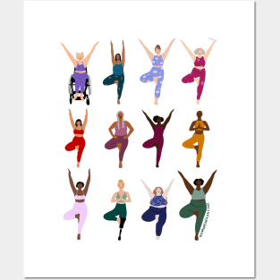 Tree pose Posters and Art